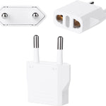 Mining 220V Travel Power Adapter Grounded European Plug - Type E/F Outlet, Adaptor for USA to Europe EU Socket