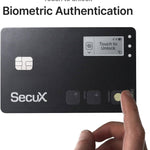 SecuX Shield Bio Crypto Hardware Wallet - Secure Biometric Authentication, Cold Storage Card for NFT, Bitcoin, Ethereum, Cardano, ERC20, BEP20, and More