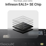 SecuX Shield Bio Crypto Hardware Wallet - Secure Biometric Authentication, Cold Storage Card for NFT, Bitcoin, Ethereum, Cardano, ERC20, BEP20, and More