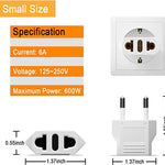 Mining 220V Travel Power Adapter Grounded European Plug - Type E/F Outlet, Adaptor for USA to Europe EU Socket