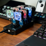 Bitcoin Merch® 4 x GekkoScience COMPAC F with Fan Upgrade + 10-Port USB Hub - COMBO Up to 1.4+TH/s